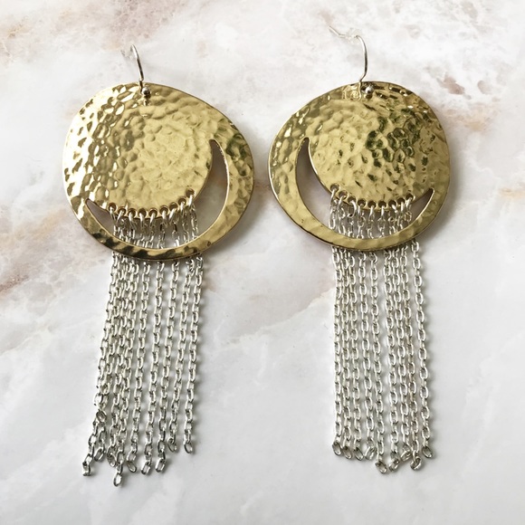 Jessica Simpson Chain Drop Earrings - Picture 2 of 2